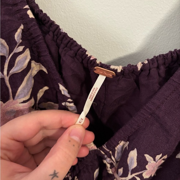 Free People Portia Printed Long Sleeve Mini Dress - Picture 4 of 8